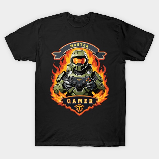 Master gamer T-Shirt by BishBashBosh